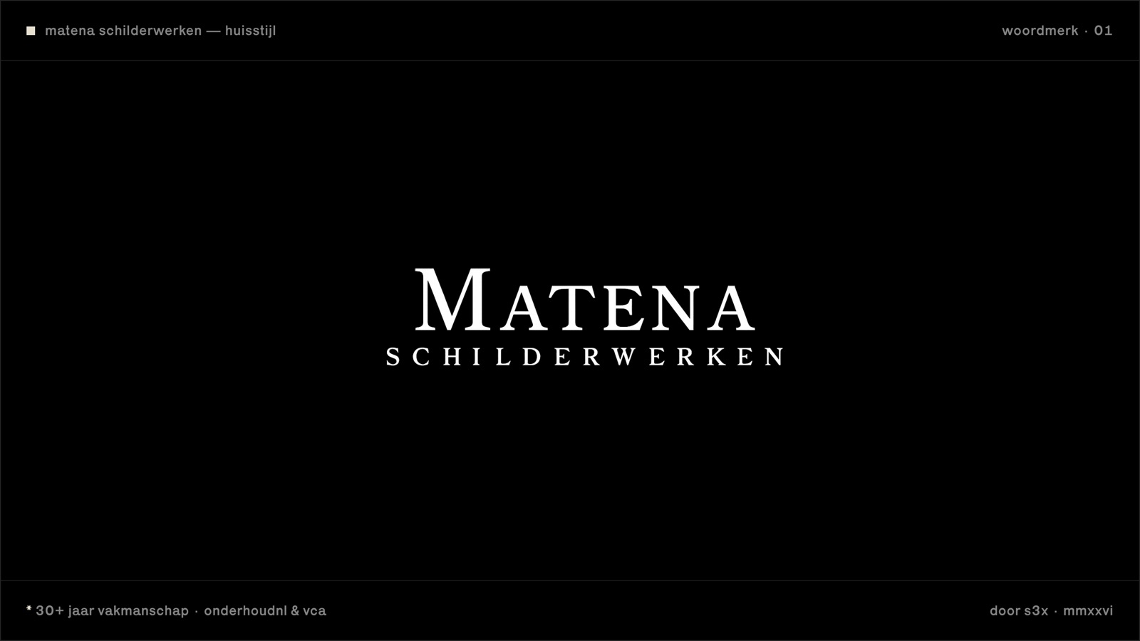matena schilderwerken, merk · web