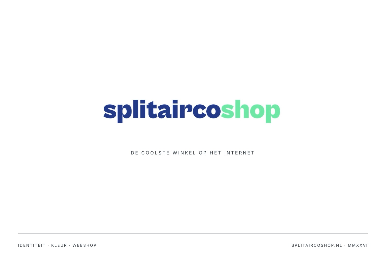 splitaircoshop.nl, de homepage